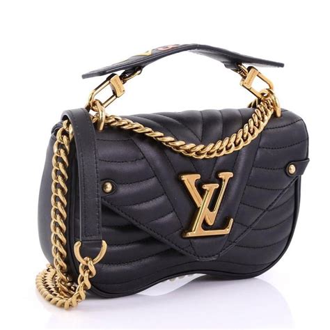 louis vuitton new wave chain bag quilted leather pm